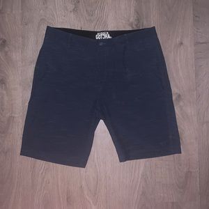 Gotcha Hybrid shorts Men’s Size 38 Navy Slash Pockets